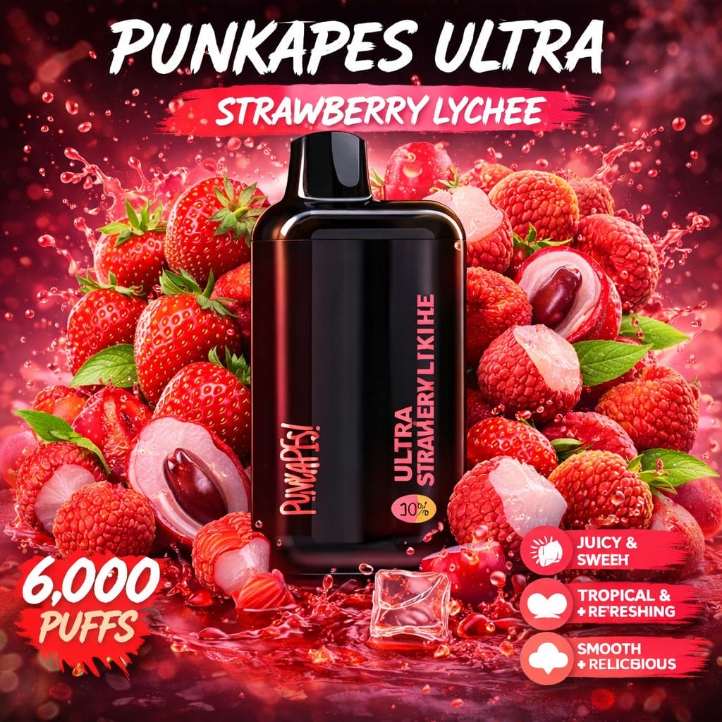 STRAWBERRY LYCHEE - PUNKAPES ULTRA 6,000