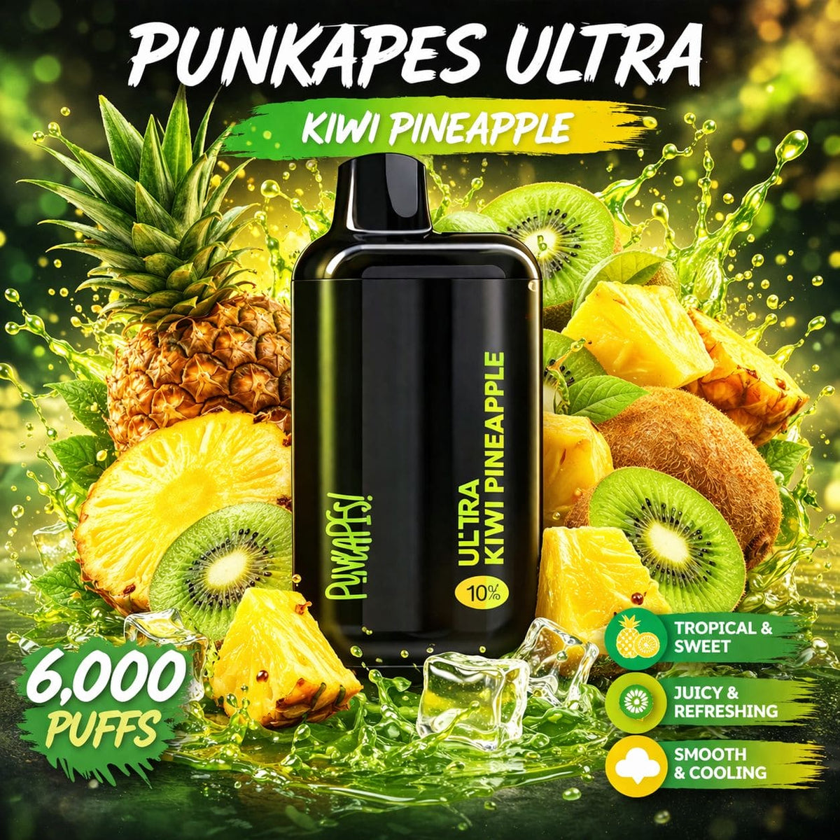 KIWI PINEAPPLE - PUNKAPES ULTRA 6,000