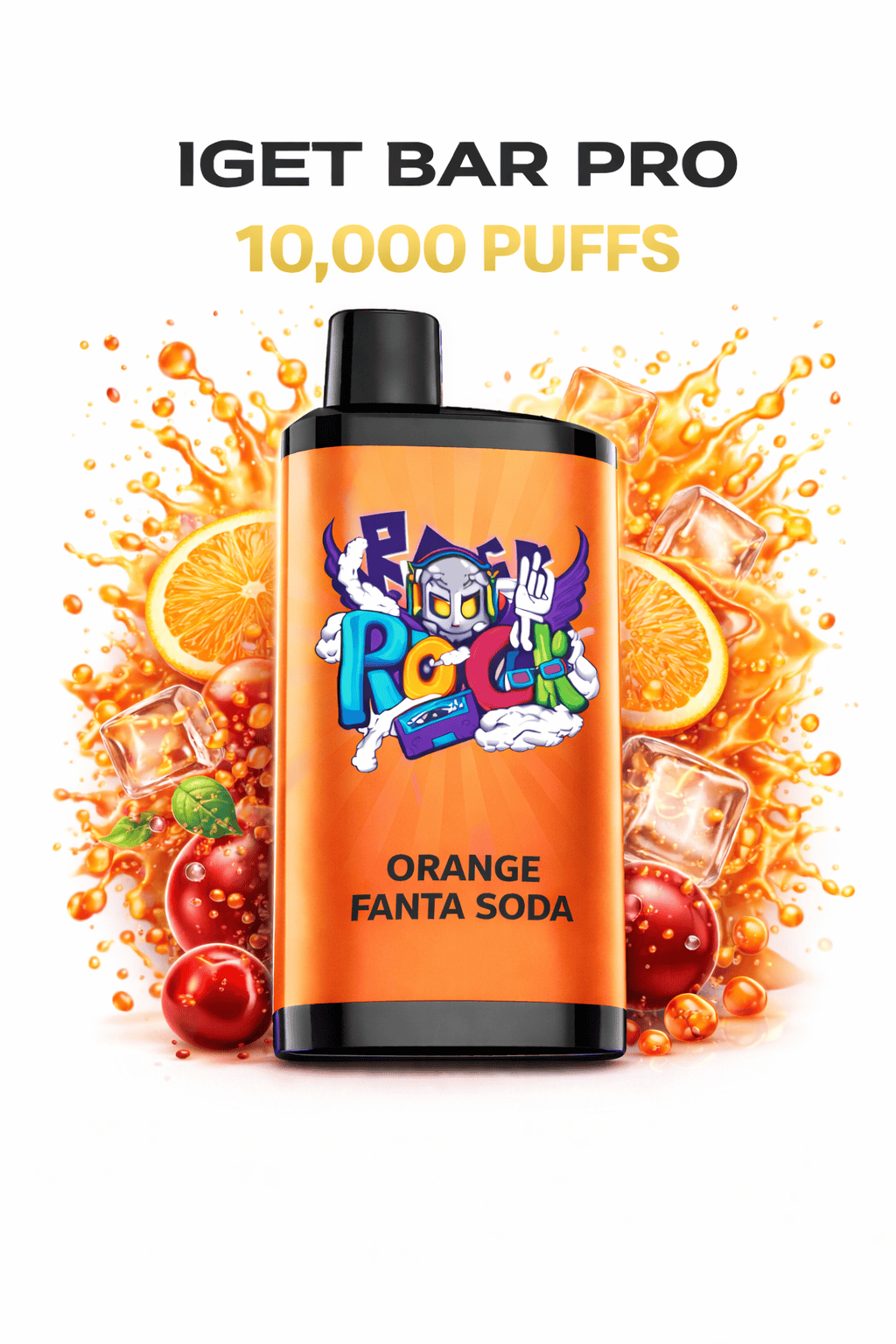 ORANGE FANTA SODA - IGET BAR PRO 10,000