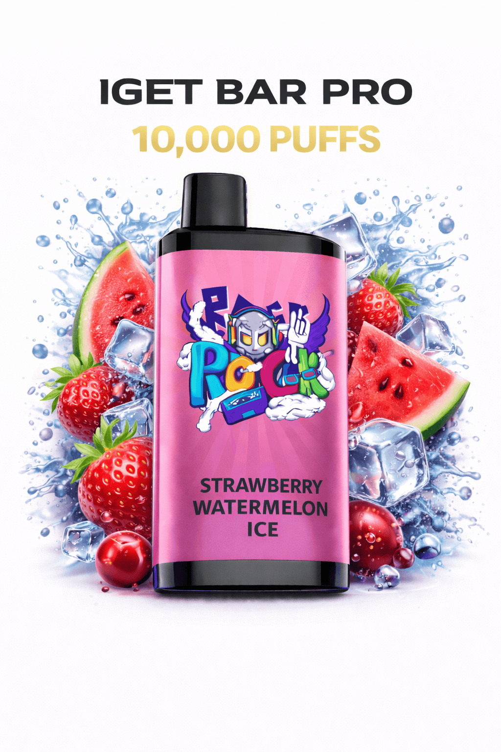 STRAWBERRY WATERMELON - IGET BAR PRO 10,000