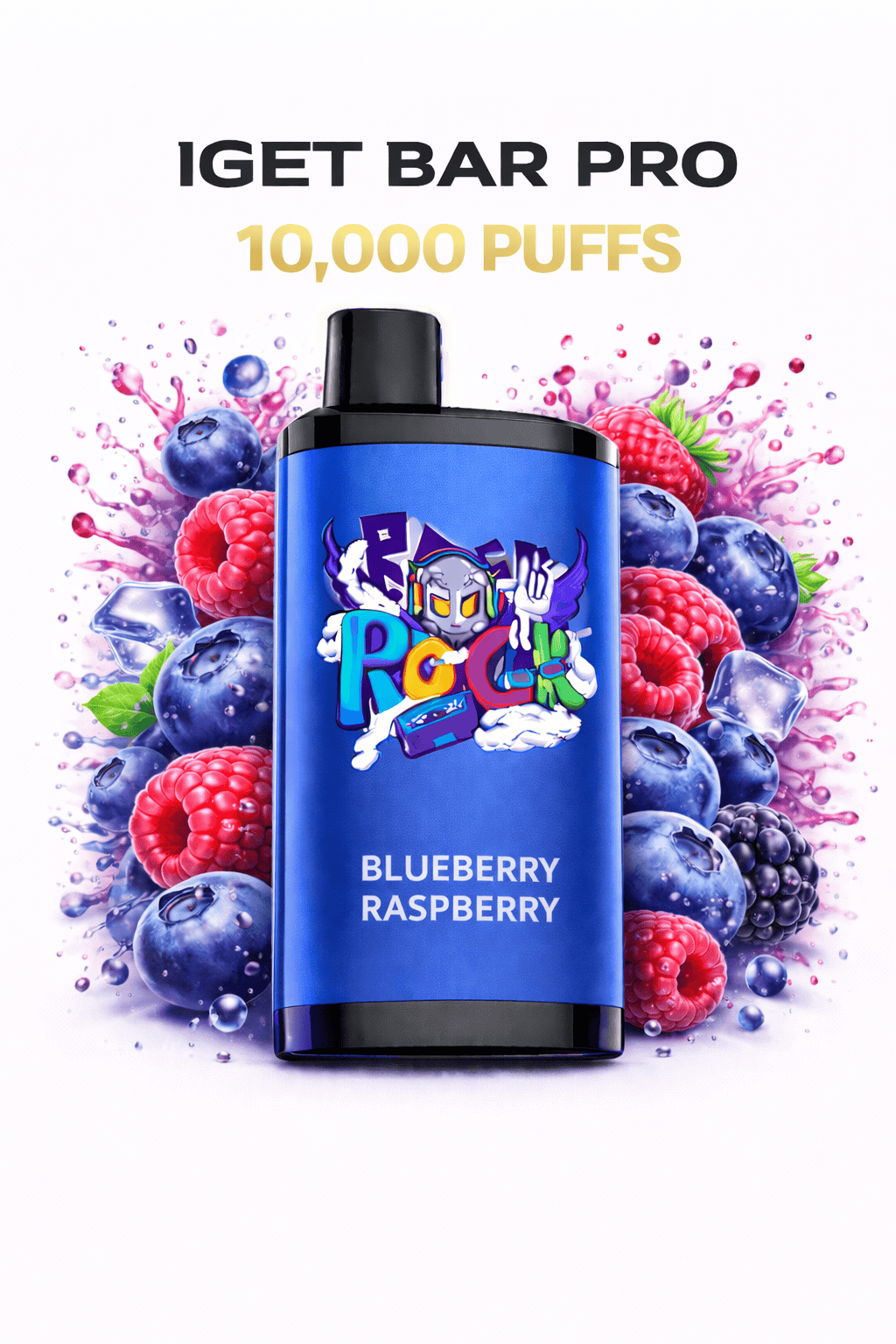 BLUEBERRY RASPBERRY - IGET BAR PRO 10,000