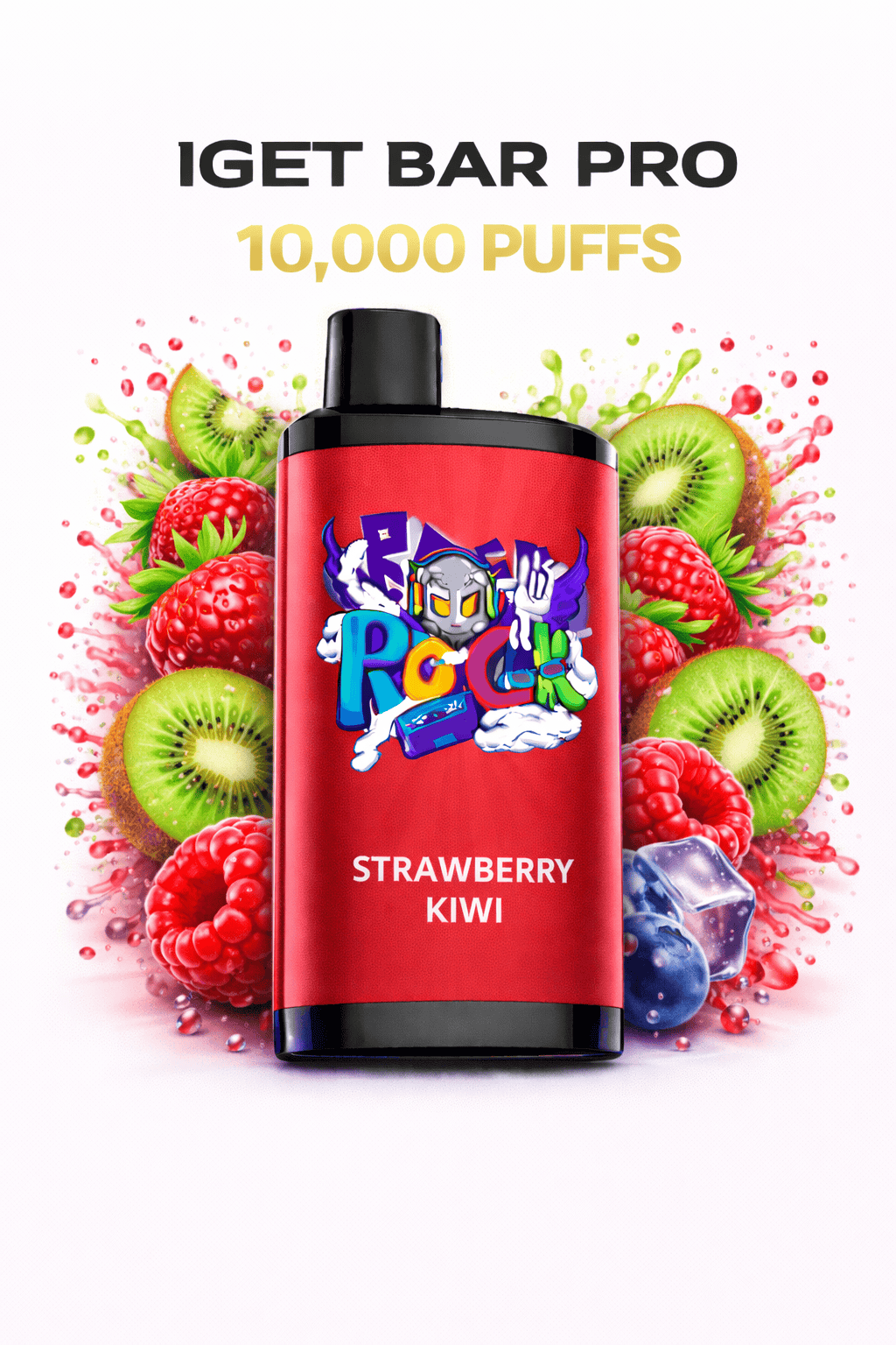 STRAWBERRY KIWI - IGET BAR PRO 10,000