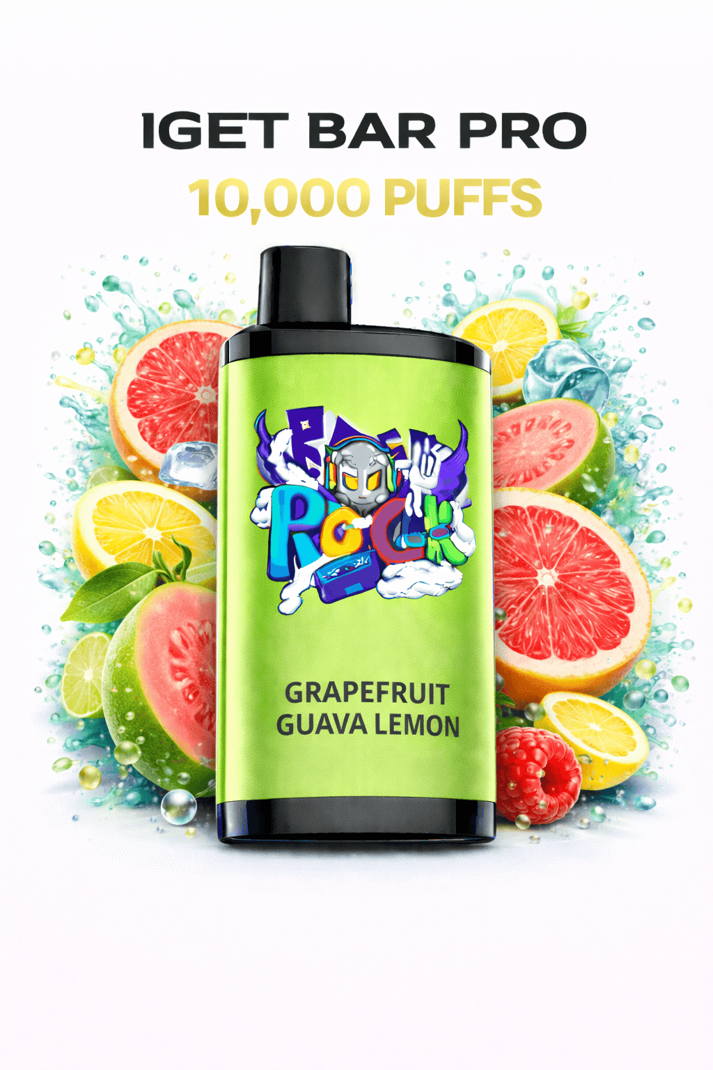 GRAPEFRUIT GUAVA LEMON ICE - IGET BAR PRO 10,000
